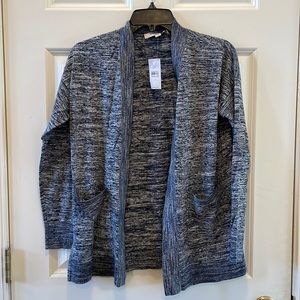 NWT LOFT Open Front Heathered Cardigan Size Small